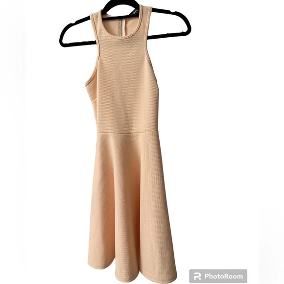 Lulus Blush Pink Fit & Flare Dress - Picture 1 of 9